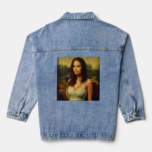 Monaliza 519 jaar later denim jacket (Achterkant)