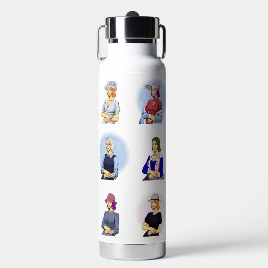 MonaLiza clear water drops Waterfles (Voorkant)