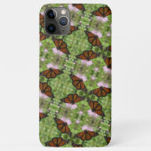 Monarch Butteflies op Roze Thistle Phone Case (Achterkant)