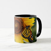 Monarch Butterfies on Sunflower Mok (Voorkant rechts)