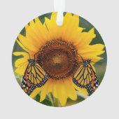 Monarch Butterfies on Sunflower Ornament (achterkant)
