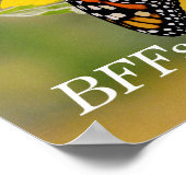 Monarch Butterfies on Sunflower Poster (Hoek)