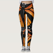 MONARCH BUTTERFLES GROTE PATROON DOOR Slipperywind Leggings (Voorkant)