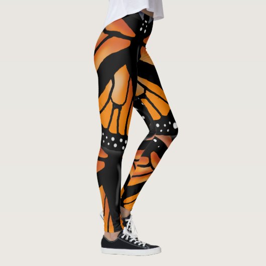MONARCH BUTTERFLES GROTE PATROON DOOR Slipperywind Leggings (Rechts)