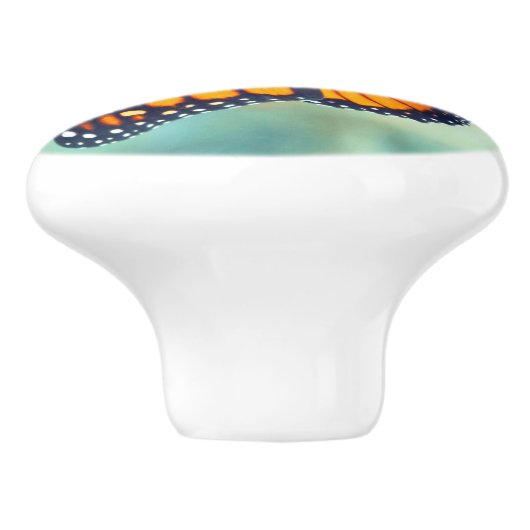 MONARCH BUTTERFLES OP DE STROOM KERAMISCHE KNOP (Zijkant)