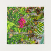 Monarch Butterflies 57 x 57 Bosbouw Wandkleed (Voorkant (horizontaal))