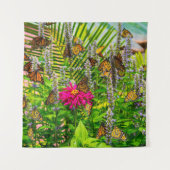 Monarch Butterflies 57 x 57 Bosbouw Wandkleed (Voorkant)