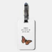 Monarch Butterflies Bagagelabel (Achterkant verticaal)