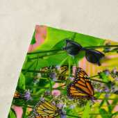 Monarch Butterflies Beach Towel Strandlaken (In situ)