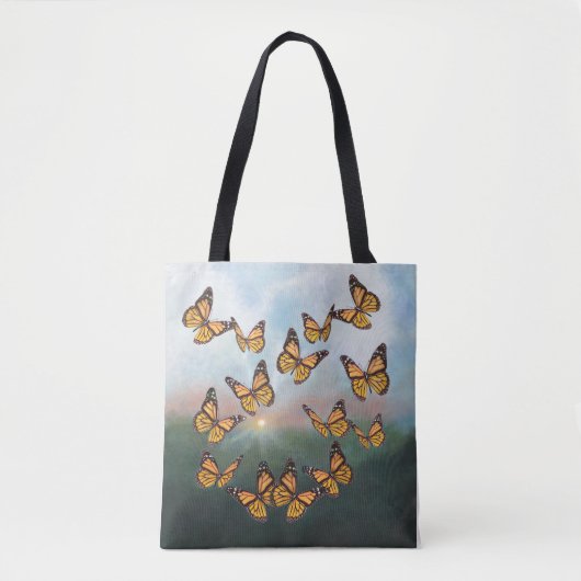 Monarch Butterflies bij dagontwerp Tote Bag (Voorkant)