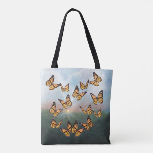 Monarch Butterflies bij dagontwerp Tote Bag (Achterkant)