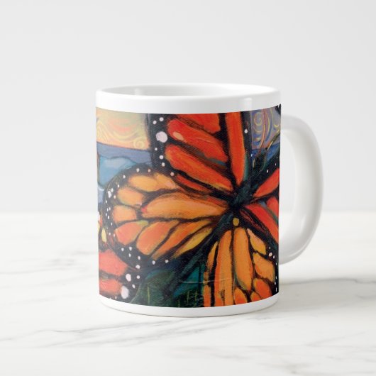Monarch Butterflies bij Natural Bridges Jumbo Mok (Voorkant rechts)