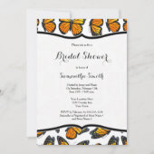 Monarch Butterflies Bridal Shower Uitnodiging (Voorkant)