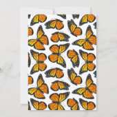 Monarch Butterflies Bridal Shower Uitnodiging (Achterkant)