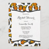 Monarch Butterflies Bridal Shower Uitnodiging (Voorkant / Achterkant)