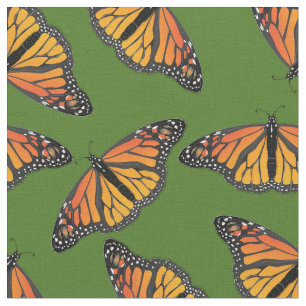 Monarch Butterflies Butterfly Fabric Stof