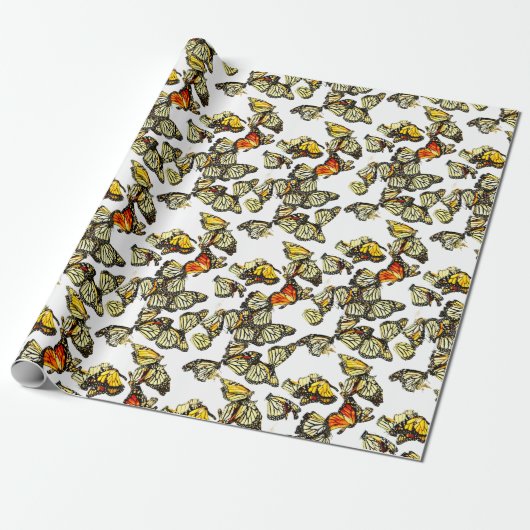 Monarch Butterflies Cadeaupapier (Uitgerold)