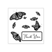 Monarch Butterflies Dank u Sjabloon Rubberstempel (Afrduk)