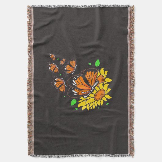 Monarch Butterflies Deken (Voorkant Verticaal)