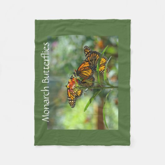 Monarch Butterflies Designer Fleece dekens (Voorkant)