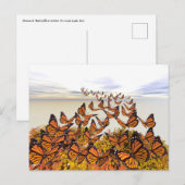 Monarch Butterflies Gather Briefkaart (Voorkant / Achterkant)