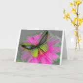 Monarch Butterflies Kaart (Gele Bloem)