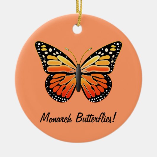Monarch Butterflies Keramisch Ornament (Voorkant)