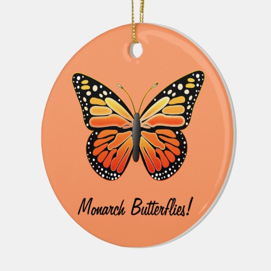 Monarch Butterflies Keramisch Ornament (Links)
