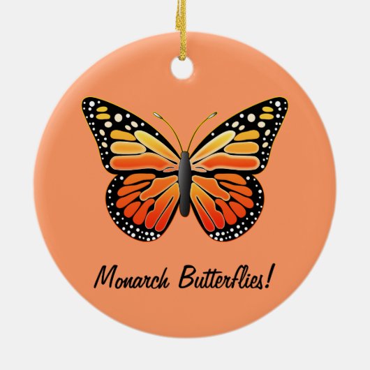 Monarch Butterflies Keramisch Ornament (Achterkant)