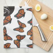 Monarch Butterflies Kitchen Towel 16 x 24 inch Theedoek (Quarter Fold)