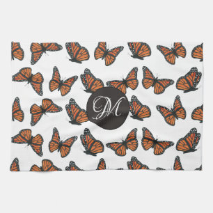 Monarch Butterflies Kitchen Towel 16 x 24 inch Theedoek