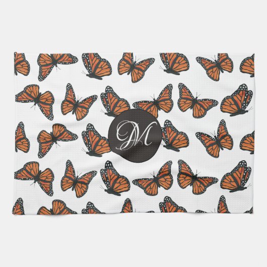 Monarch Butterflies Kitchen Towel 16 x 24 inch Theedoek (Horizontaal)