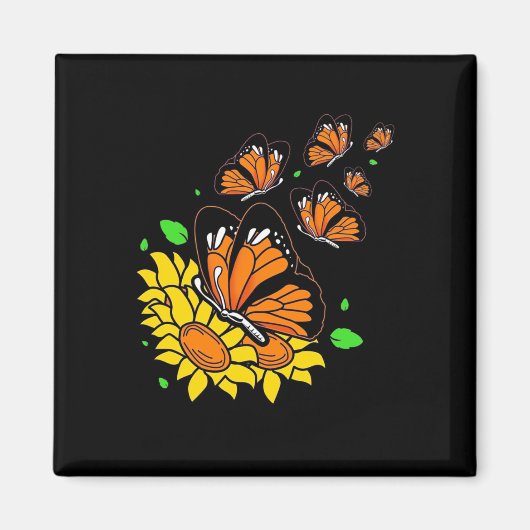 Monarch Butterflies Magneet (Voorkant)