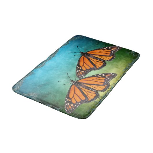 Monarch Butterflies Medium Bath Mat (Gekanteld)