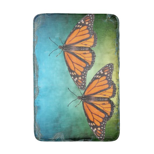 Monarch Butterflies Medium Bath Mat (Voorkant Verticaal)