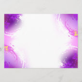 Monarch Butterflies on Purple Background Advieskaart (Achterkant)