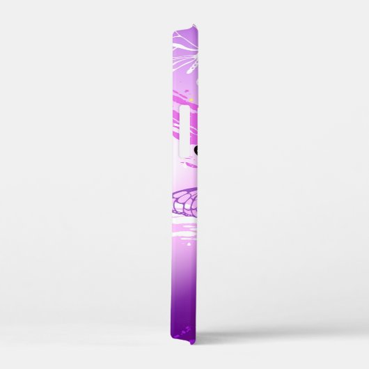 Monarch Butterflies on Purple Background Case-Mate iPhone Case (Achterkant / Rechts)