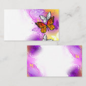 Monarch Butterflies on Purple Background Plaatskaartje (Voorkant / Achterkant)