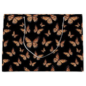 Monarch Butterflies op Black Groot Cadeauzakje (Voorkant)