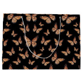 Monarch Butterflies op Black Groot Cadeauzakje (Achterkant)
