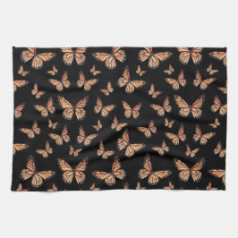 Monarch Butterflies op Black Theedoek