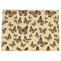 Monarch Butterflies op Geel