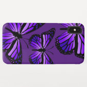 Monarch Butterflies op Paars Case-Mate iPhone Case (Achterkant (horizontaal))