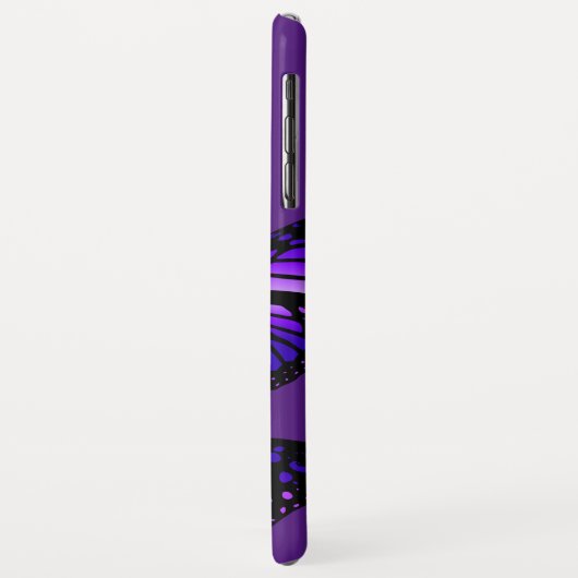 Monarch Butterflies op Paars Case-Mate iPhone Case (Achterkant/links)