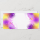 Monarch Butterflies op Paarse achtergrond Aankondiging (Achterkant)