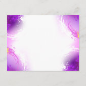 Monarch Butterflies op Paarse achtergrond Advieskaart (Achterkant)