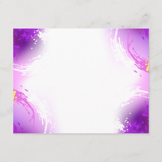 Monarch Butterflies op Paarse achtergrond Advieskaart (Achterkant)