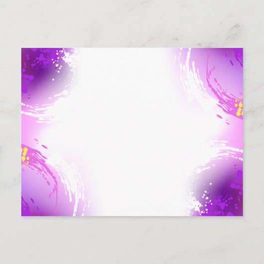 Monarch Butterflies op Paarse achtergrond Advieskaart (Achterkant)