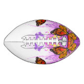 Monarch Butterflies op Paarse achtergrond American Football (Voorkant)