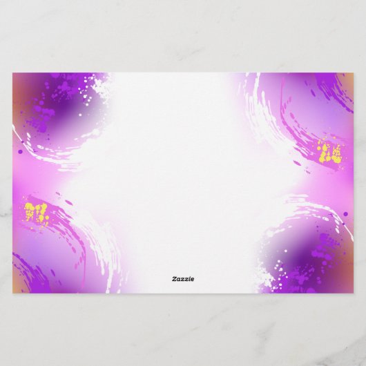 Monarch Butterflies op Paarse achtergrond Briefpapier (Achterkant)